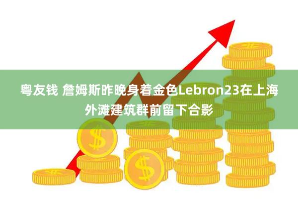粤友钱 詹姆斯昨晚身着金色Lebron23在上海外滩建筑群前留下合影